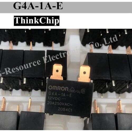 2pcs) OMRON G4A-1A-E 12VDC 20A 250VAC Miniature Power Relay Air conditioning relay New original