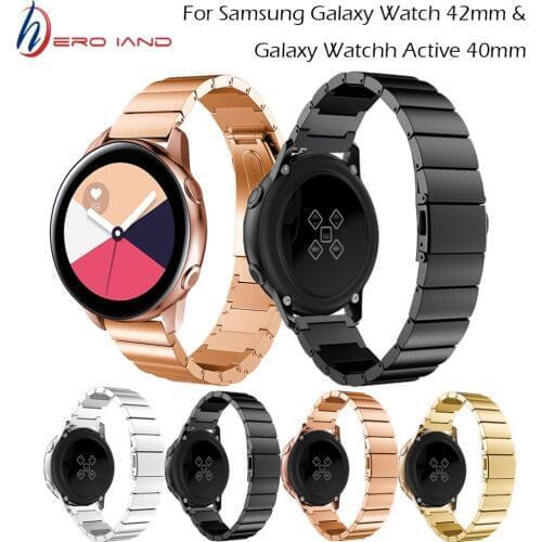 High Quality Stainless Steel Wristband Replacement Strap For Samsung Galaxy Watch 42mm For Samsung Galaxy Watch Active 2 40mm 44