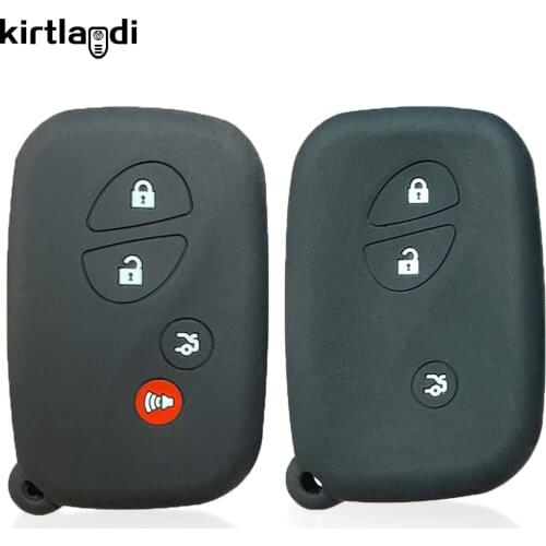 Silicone Key Case Cover for Lexus IS250 CT200 CT200h RX270 RX350 RX450 2 3 Button Remote Control Car Key Holder Keychain Shell