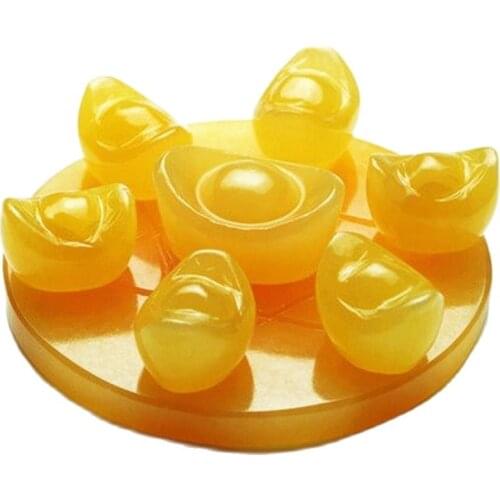 Mi Huang Yu Zhaocai Yuanbao array decoration fine carving home furnishing elegant gifts for the town