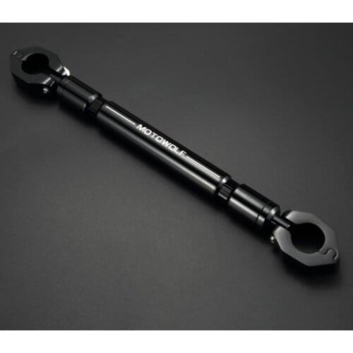 Universal Motorcycle 22mm Handlebar Adjustable Cross Bar Balance Beam (Handle Bar Only)--Black