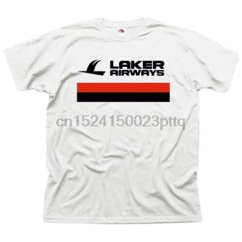 Retro Vintage Laker Airways Tshirtpan Am Boac Twa T-Shirt Short Sleeve Fashion Print T Shirt Unisex Tees