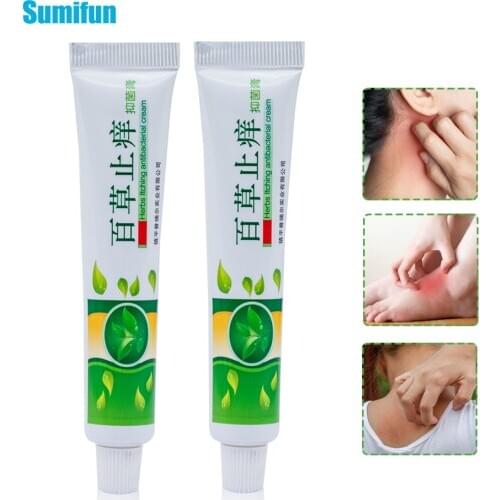 1pcs Antibacterial Anti-itching Cream Eczema Psoriasis Ointment Pruritus Dermatitis Herbal Medical Plaster Skin Care P1031