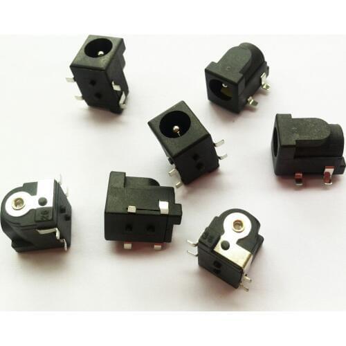 400PCS X DC power jack Copper SMD 5.5MM 2.1mm DC Socket 2.0MM supply Jack Socket Power Charger Plug Panel