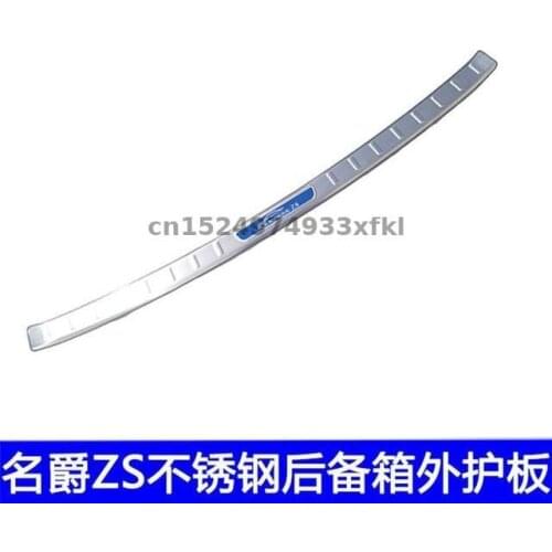 For Mg Zs 2018 Hoogwaardige roestvrijstalen bagageruimte achter pedaalbekleding anti-kras plaat / drempel car accessories