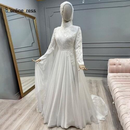 Bbonlinedress Caftan Evening Dress Embroidery Appliques Long Evening Dress Full Sleeve Moroccan Muslim Arabic Abaya Party Dress