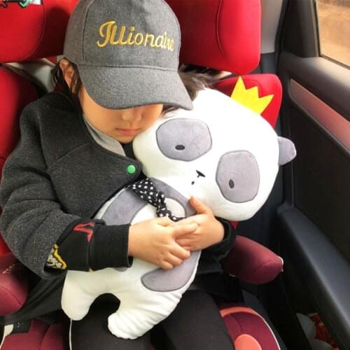 CDCOTN Childrens Cartoon Cute Soft Plush Car Seat Belt Shoulder Pads Cover Auto Seat Belt Strap Lengthening Car Auto Accessorie