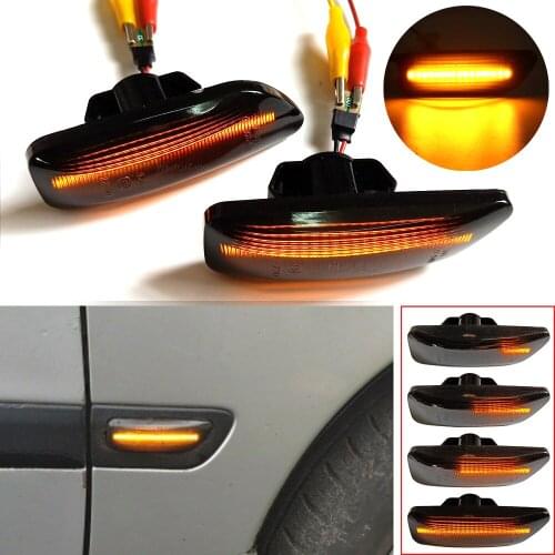 For Volvo S60 V70 S80 Xc70 Xc90 MK1 MK2 Dynamic Side Marker Turn Signal Light Seqeuntial Blinker 30722641,30722642