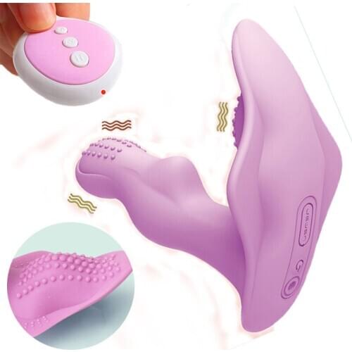 Dildo G-Spot Wearable Clitoris Stimulator Wireless Remote Control Butterfly Vibrator Panties Adult Couple Sex Toys