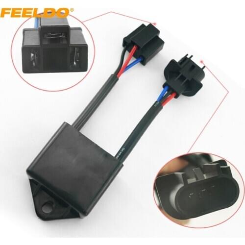 FEELDO 1PC Car Xenon HID Kit Anti-flicker Error Warning Canceller H4 To H13 Socket Error Free Canceller #4310