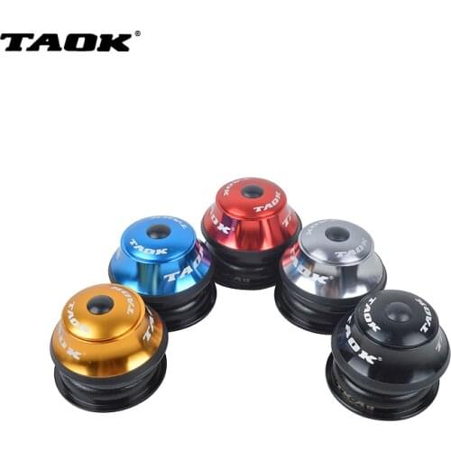 TAOK Mountain Bike Headset Alloy Bikes Threadless Headset Durable 1-1/8inch for 44mm Head-Tube Bicycle Parts