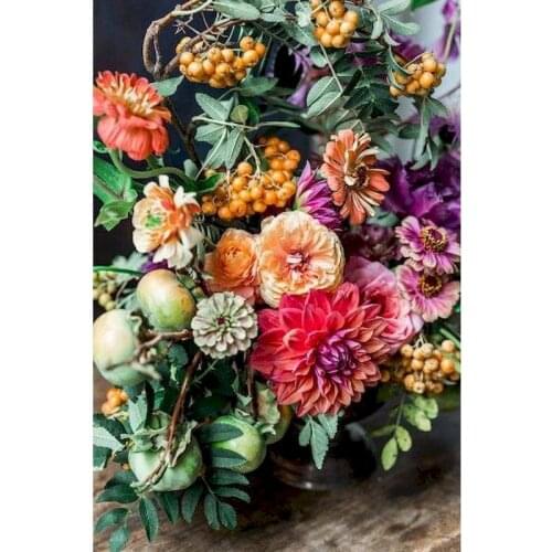 GATYZTORY DIY Painting By Numbers Flower Landscape Coloring Zero Basis HandPainted Oil Painting Home Decor Unique Gift 60x75cm