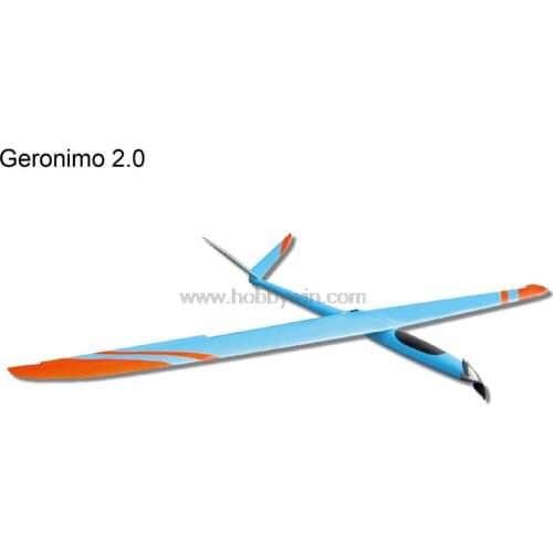 Geronimo Electric Glider 2000mm ARF RC Model Airplane Fiberglass Fuselage Wood Wing