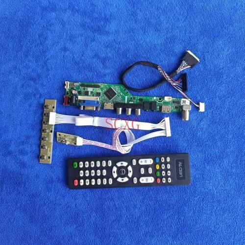 Kit LCD LED 40-Pin LVDS Analog Fit B156HTN01.1 B156HTN02.1 156HTN03.2/3.3 AV VGA USB HDMI-compatible 1920*1080 Panel drive board