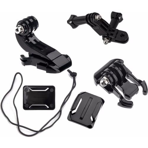 HOT-Action Camera Accessories Set For GoPro Hero 5 3 4 Xiaomi Yi 4K SJCAM SJ4000 Chest Strap Base Mount Go Pro Helmet Kits