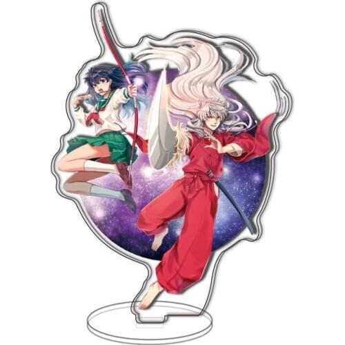 Naraku Higurashi Kagome Sesshoumaru Inuyasha Iron Broken Tooth Figure Model Toys Desktop Decoration Acrylic Standing Sign