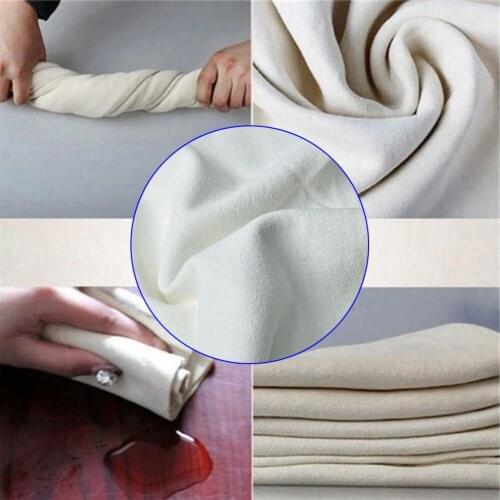 Natural Shammy Chamois Leather Car Cleaning Towels Drying Washing 25 *40cm Made Of High Quality Material