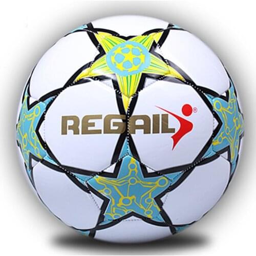 2021 Newest Five-pointed Match Soccer Ball Standard Size 5 Football Ball PU Material High Quality Sports League Training Ball