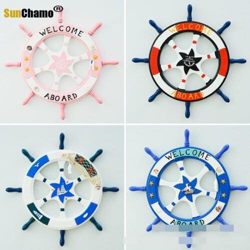 New Wooden Rudder Mediterranean Ship Rudder Ship Anchor Marine Steering Wheel Home Wall Hanging Wall Decoration Living Room Bar