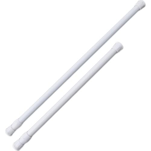 Wholesale Retail Adjustable Spring Loaded Bathroom Shower Curtain Rod Tension Extendable Telescopic Poles Rail Hanger 898998