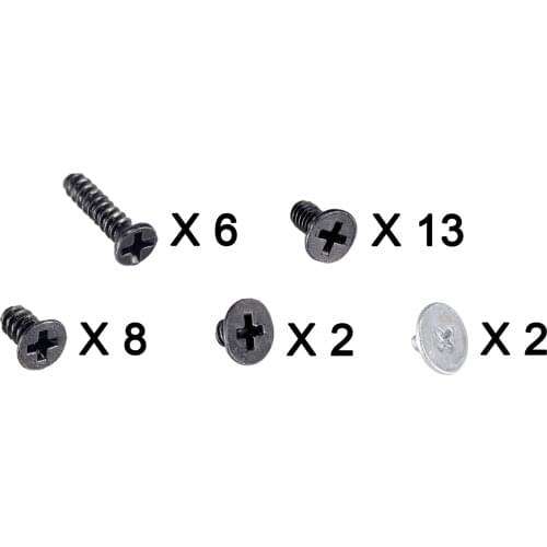 EXtremeRate One Set 25pcs Full Replacement Parts Screws For Nintendo Switch Game Console NS
