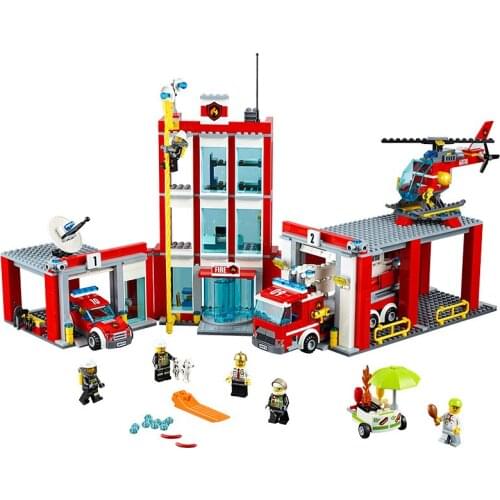 10831 City Series Fire Department 60110 Childrens Building Block Toy Gifts