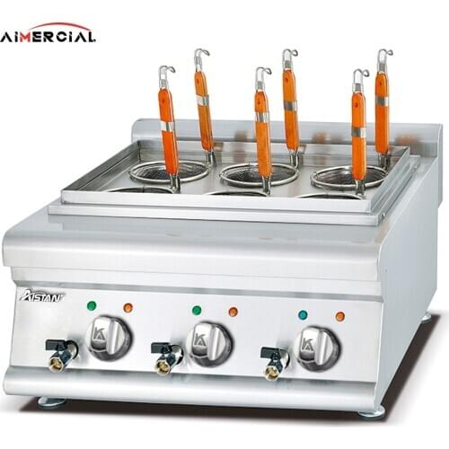 GH588 Industrial 6 Basket Intellgence Automatic Electric Pasta Noodle Cooker Cooking Stove