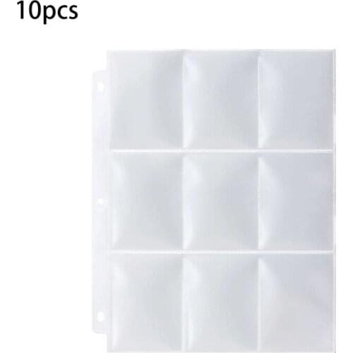 Q0KA 10/20/50pcs Trading Gaming Card Sleeves Storage Wallets Album Pages Collection Coin Holders Wallets Sleeves Photo Albums