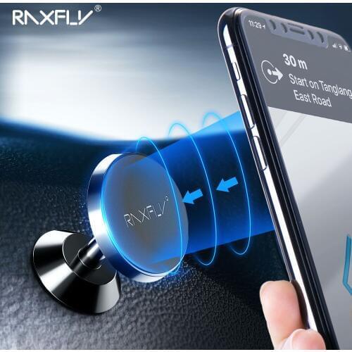 RAXFLY Magnetic Phone Holder in Car 360 Rotation Universal Car Holder Strong Magnet Hold Support Phone Stand For iPhone Samsung