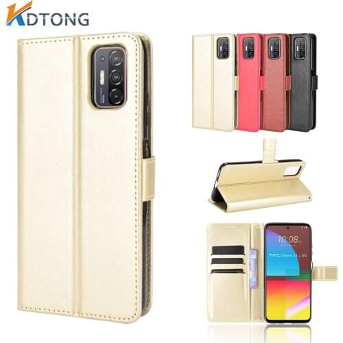 Luxury Flip Leather Case For HTC U12 Desire 12 19 20 21 19S PLUS Pro U20 U19e Invisible Holder with Card Holder Wallet Case Capa