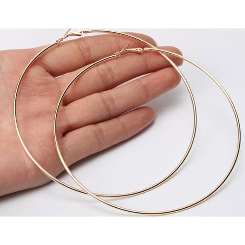 SOHOT Fashion Big Small Nickel Free Hoop Earrings 8 Sizes Party Jewelry Accessories for Women OL Mother Day Gift Wholesale Price