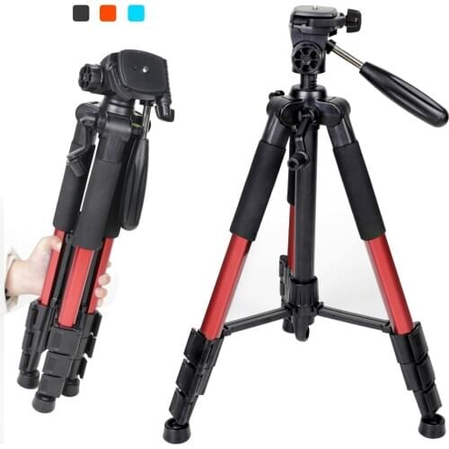 Video Camera Tripod Camera Smartphone Tripod Aluminum Stand Bracket for Travel Tripode Stativ for Digital Camera SLR DSLR