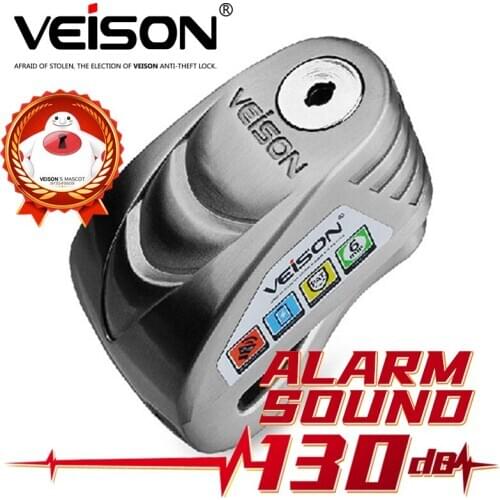 VEISON Motorcycle Alarm Waterproof Bike Alarm Quad Lock Scooter Disc Bicycle Lock Motorcycle Anti-theft MotoPadlock Accessories