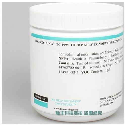 U.S. imports Dow Corning Dow Corning TC1996 thermal conductive silicone grease computer cpu gpu thermal paste silicone