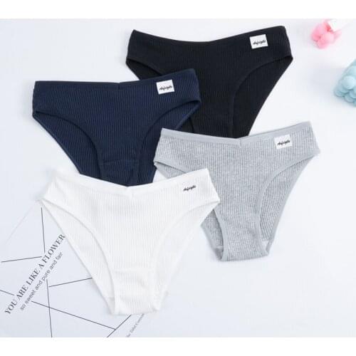 Cotton Panties Female Underpants Sexy Panties For Women Briefs Underwear Comfortable Ladies Pantys Lingerie 6 Solid Color