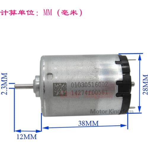 Micro RS-385 Carbon Brush DC Motor 6V-24V 17500RPM High Speed Engine For Hair Dryer Toy Model