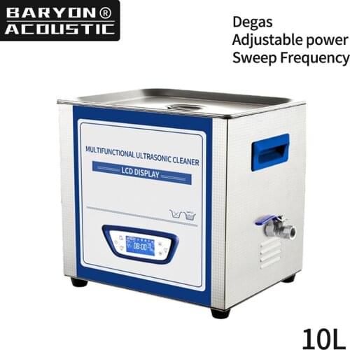 10L Ultrasonic Cleaner 240W Degassing Adjustable Power Dental Industry Hardware Laboratory Instrument Cleaning Tool