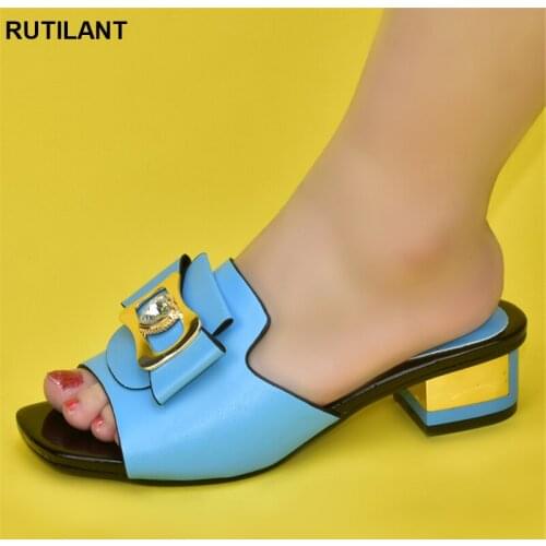 Latest African Party Pumps Plus Size Women Shoes 43 Luxery Shoes Women Italian Women Party Shoes Decorated with Rhinestone