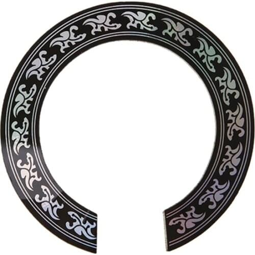 Hard PVC Circle Sound Hole Rosette Inlay for 38 39 inch Acoustic Guitars Decal
