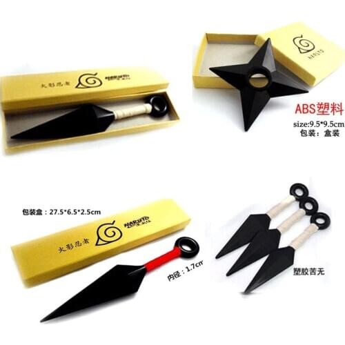 10 pcs/lot Anime Ninja cosplay plastic weapon kunai shuriken darts kakashi weapon toy gift