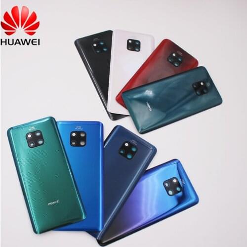 100% Original Huawei Mate 20 Pro 3D Glass Housing Cover Replacement Back Rear Door Battery Cover Case For Mate20 Pro Repair Part