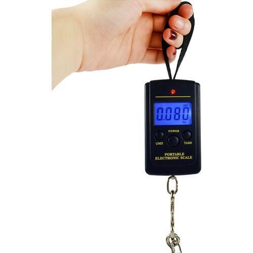 100pcs/lot 40kg*10g Mini Digital Handy Scales Handing Electronic Digital Balance Portable Weight Scale LCD Display lin3934