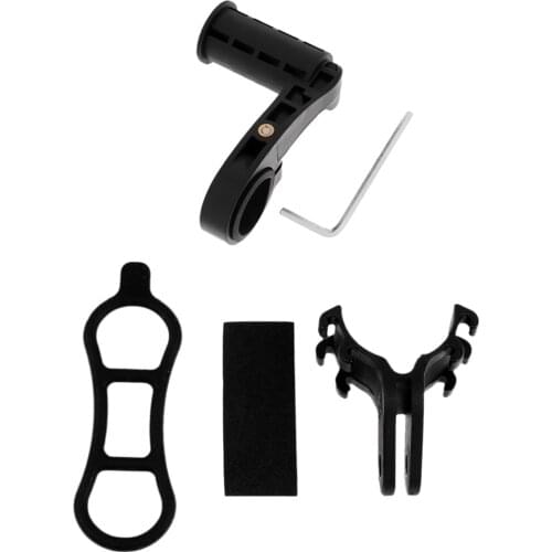 2Pcs Bike Handlebar Extended Bracket Holder for Flashlight Speedometer Phone