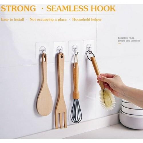 20Pcs Waterproof Strong Self Adhesive Door Wall Hangers Hooks Suction Heavy Load Rack Cup Sucker for Kitchen Bathroom