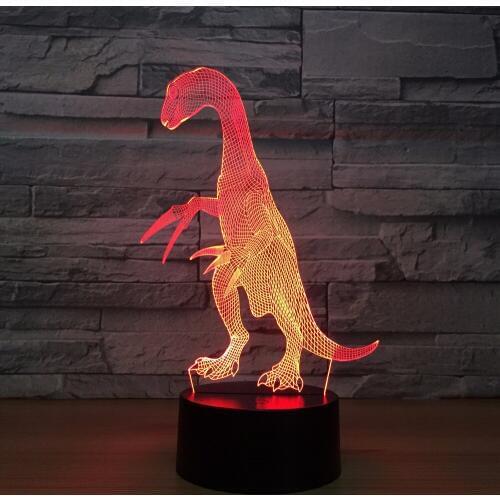 Dinosaur 3d Lamp 7 Color Led Night Lamps For Kids Touch Led Usb Table Lampara Lamp Baby Sleeping Nightlight Room Lamp Drop Ship