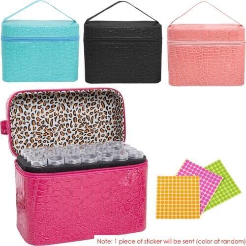 84 Slots Diamond Storage Box Diamond Embroidery Rhinestones Painting Accessory Jewelry Beads Nail Art Pills Organizer Carry Case