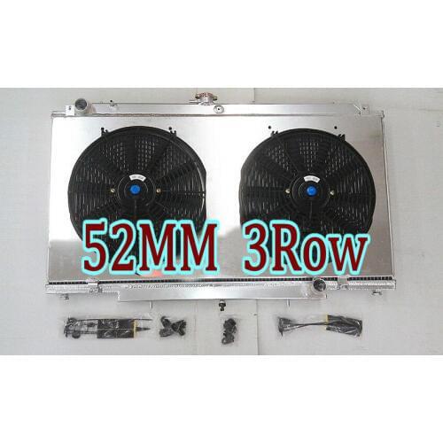 Aluminum Radiator + Shroud Fan For Nissan Patrol Y61 GU Series I & II 4.5L TB45E 6 Cyl Petrol Manual 1997-2001 MT 1998 1999 2000