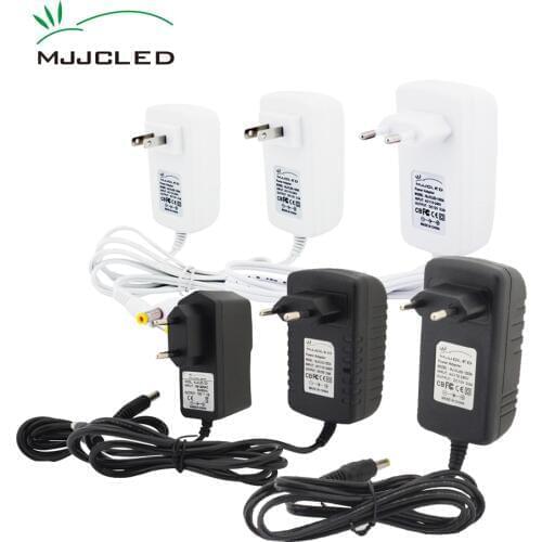 Power Supply 12 Volt Adapter 12V 2A 3A 1A Lighting Transformer 220V 12 V AC DC Plastic LED Driver For LED Strip Light White
