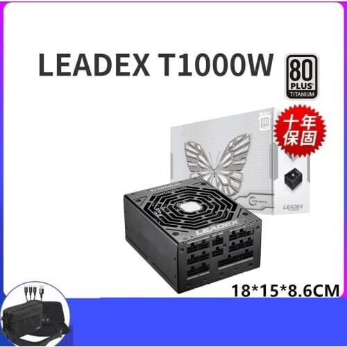 New PSU For Super Flower Full Modular 80plus Titanium Silent Fan 1000W Power Supply Leadex T 1000W