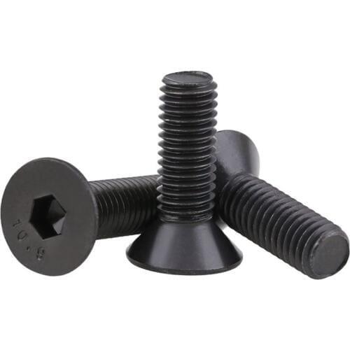 10.9 BSW inch countersunk head hexagon socket head screws / UNC American flat head hexagon socket head bolts 5Pcs